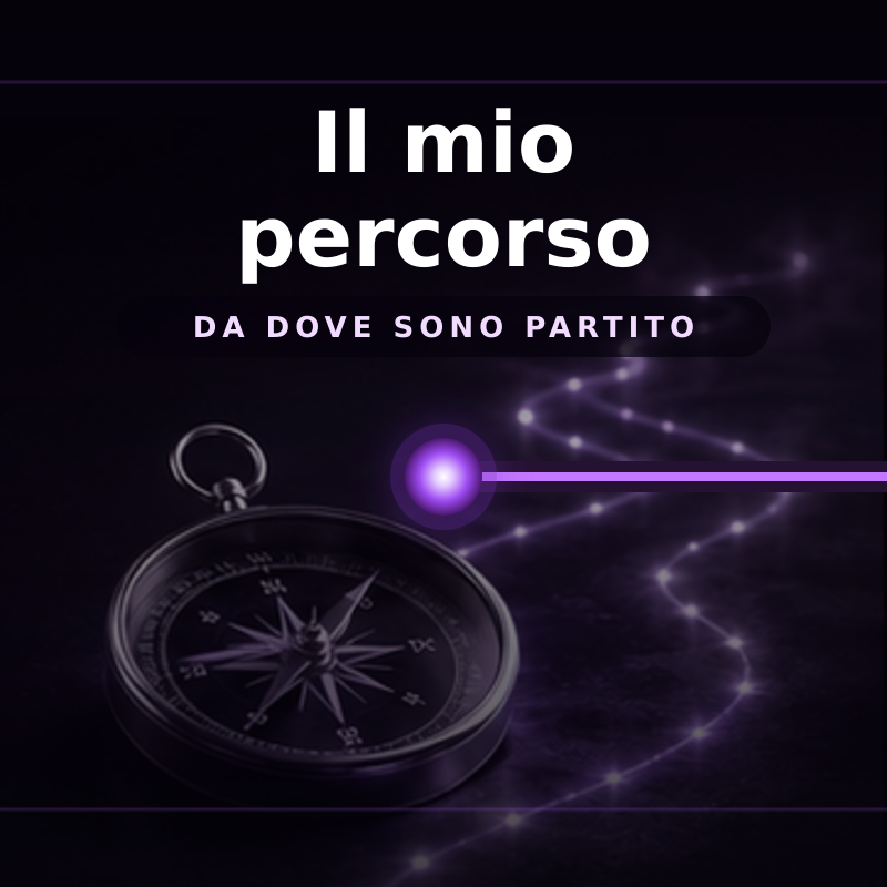 Il mio percorso — da dove sono partito
